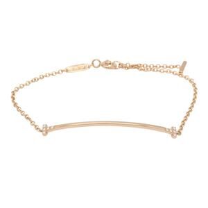 TIFFANY & CO. 18k Gold Diamond Charm Bracelet